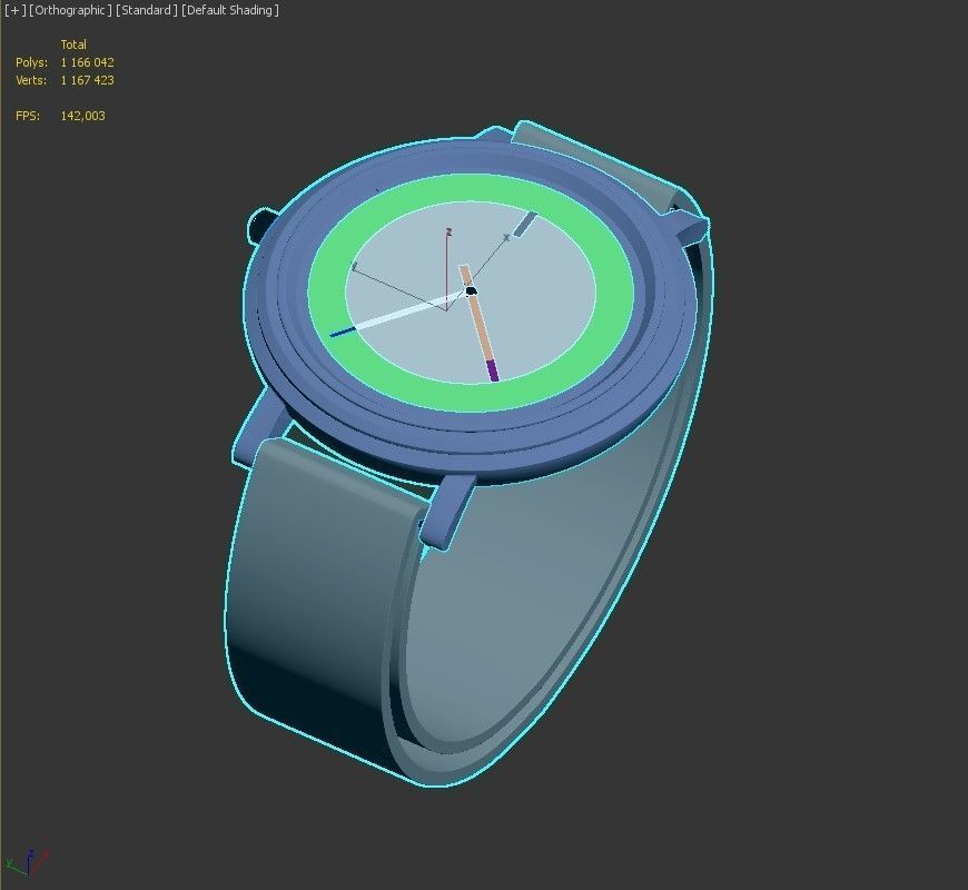 Tangency watch 3D model_8