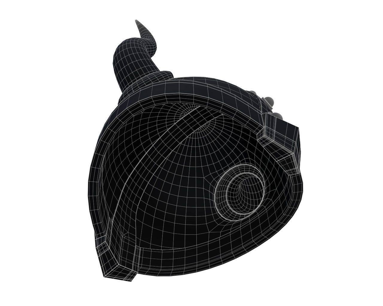 Warrior Helmet 01 3D model_8