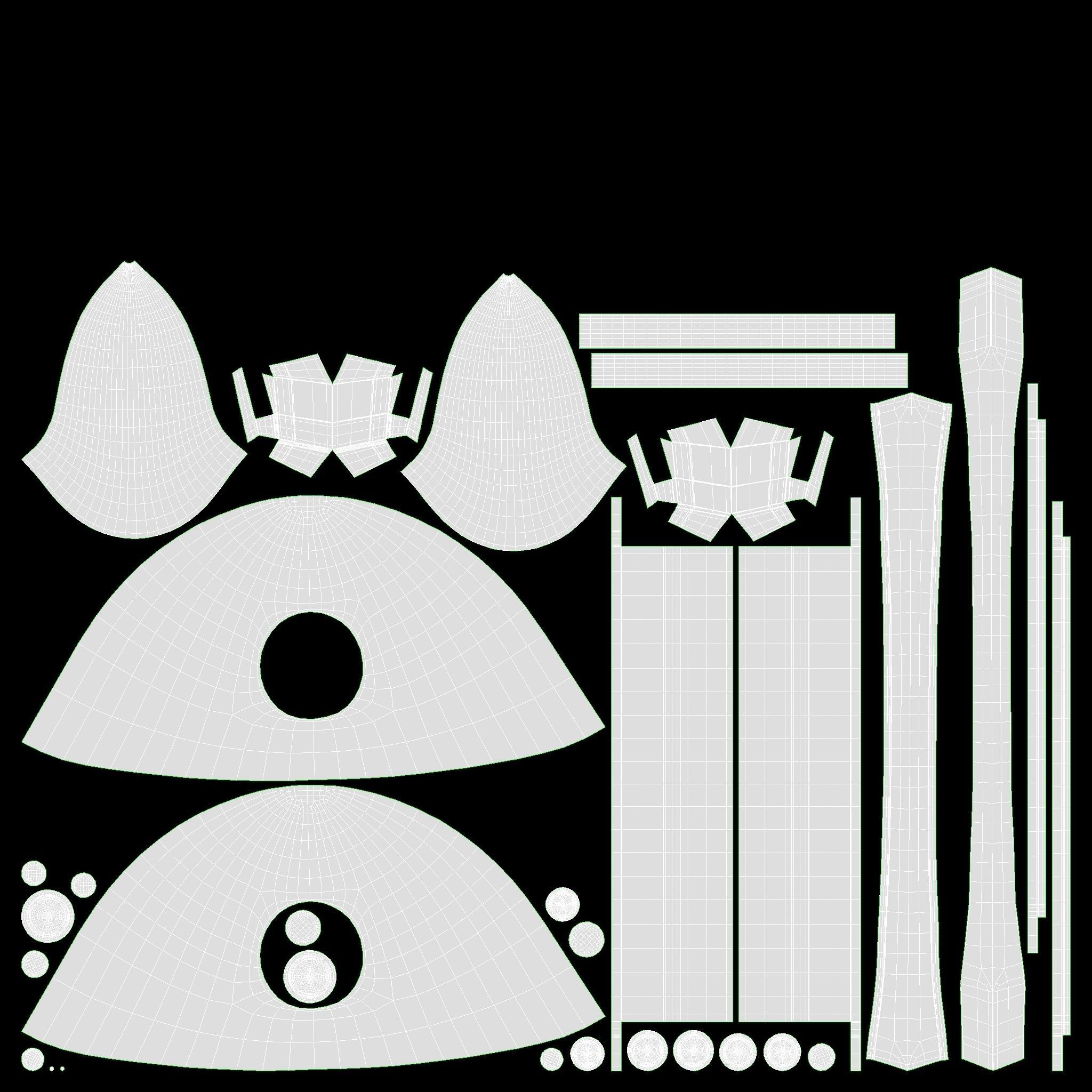 Warrior Helmet 01 3D model_11