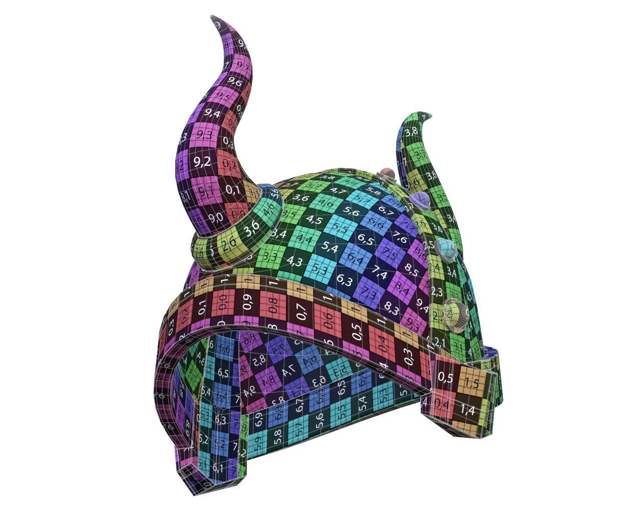 Warrior Helmet 01 3D model_10