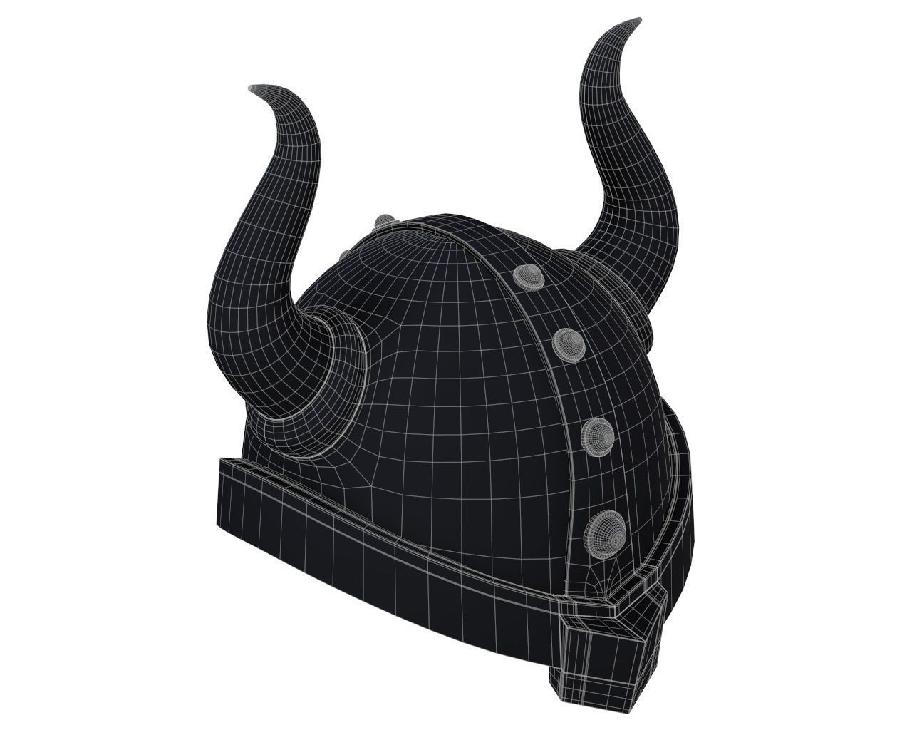 Warrior Helmet 01 3D model_7