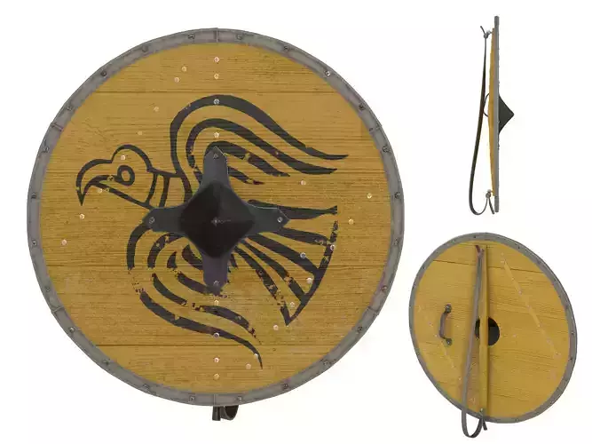Viking Round Shield 5 3D model
