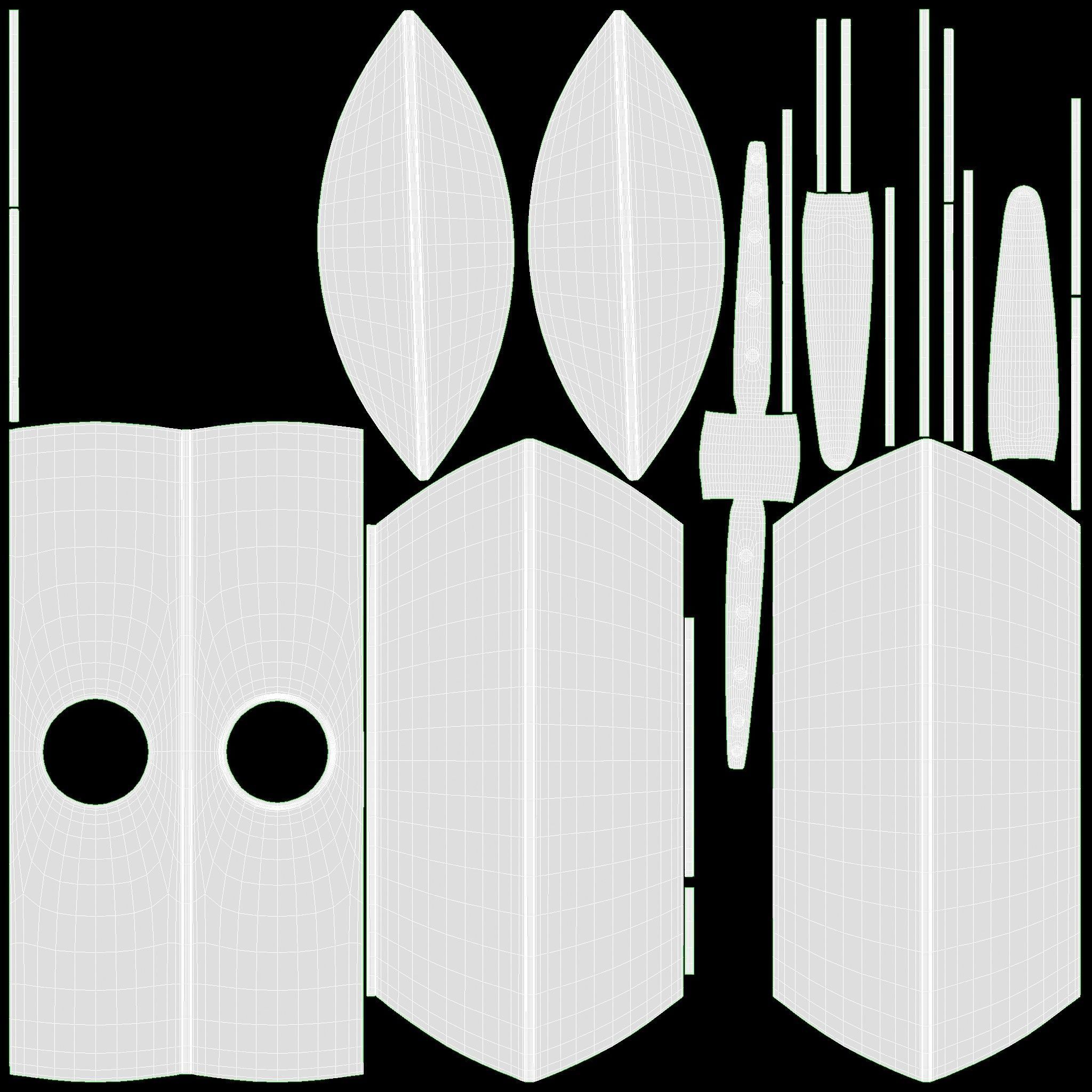 Viking Round Shield 4 3D model_12