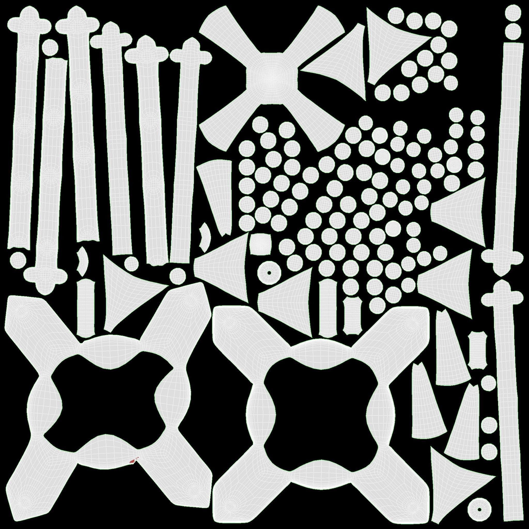 Viking Round Shield 4 3D model_11