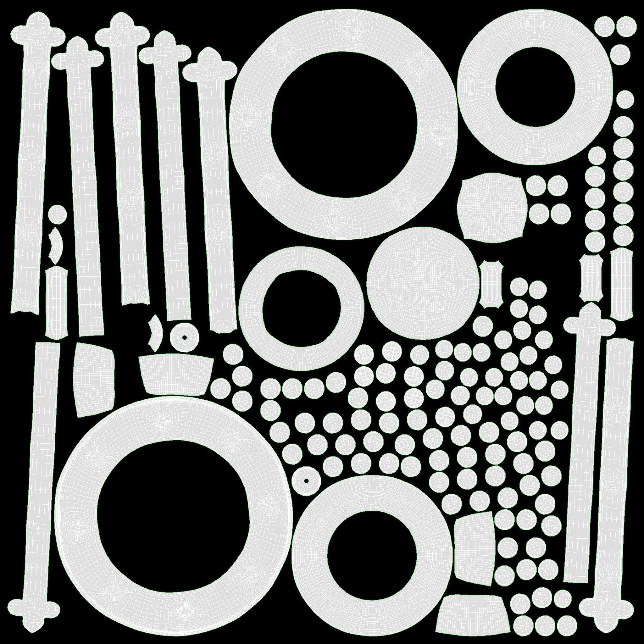 Viking Round Shield 2 3D model_11