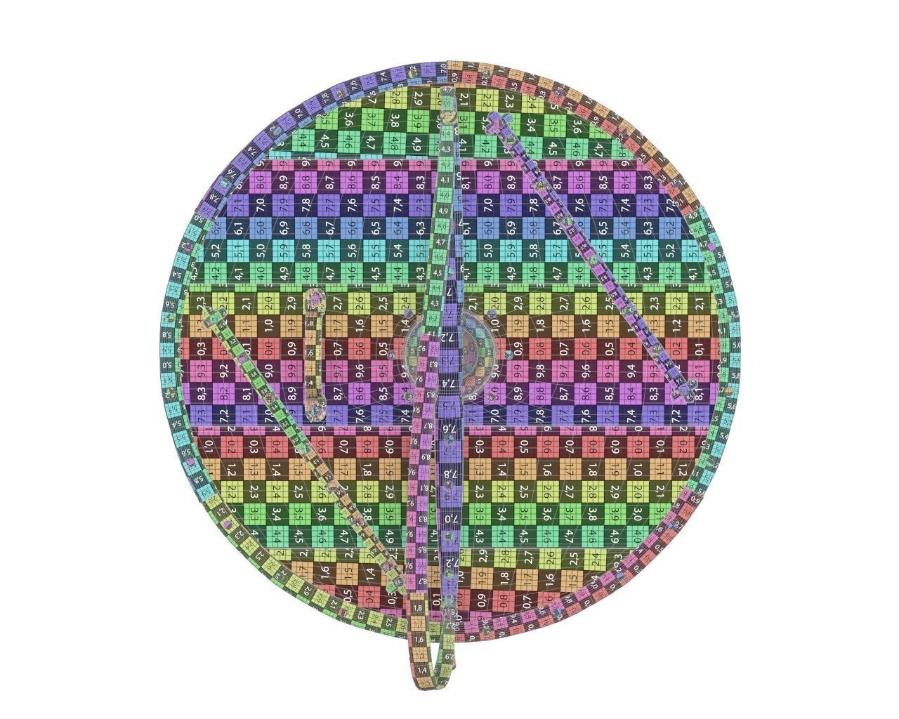 Viking Round Shield 2 3D model_8