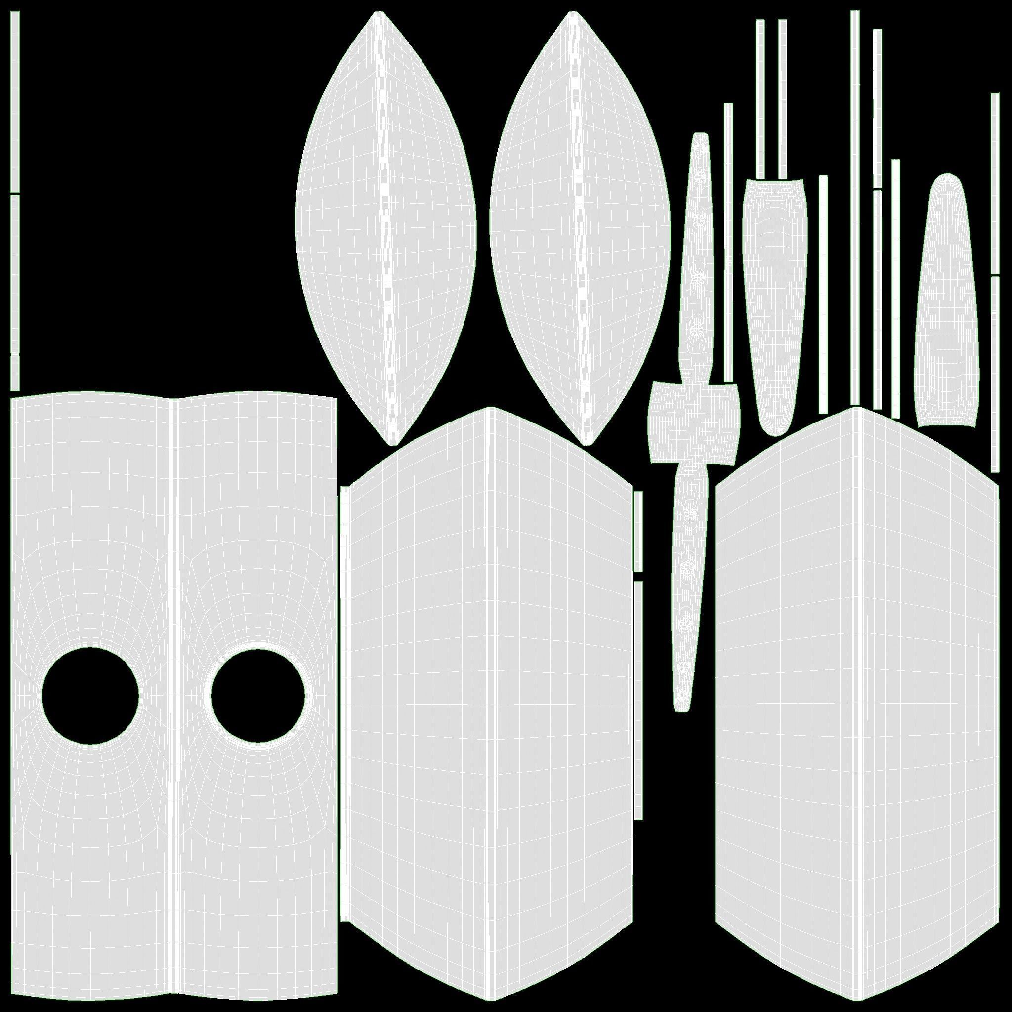 Viking Round Shield 2 3D model_12