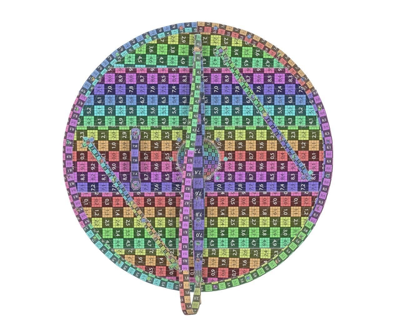 Viking Round Shield 1 3D model_8