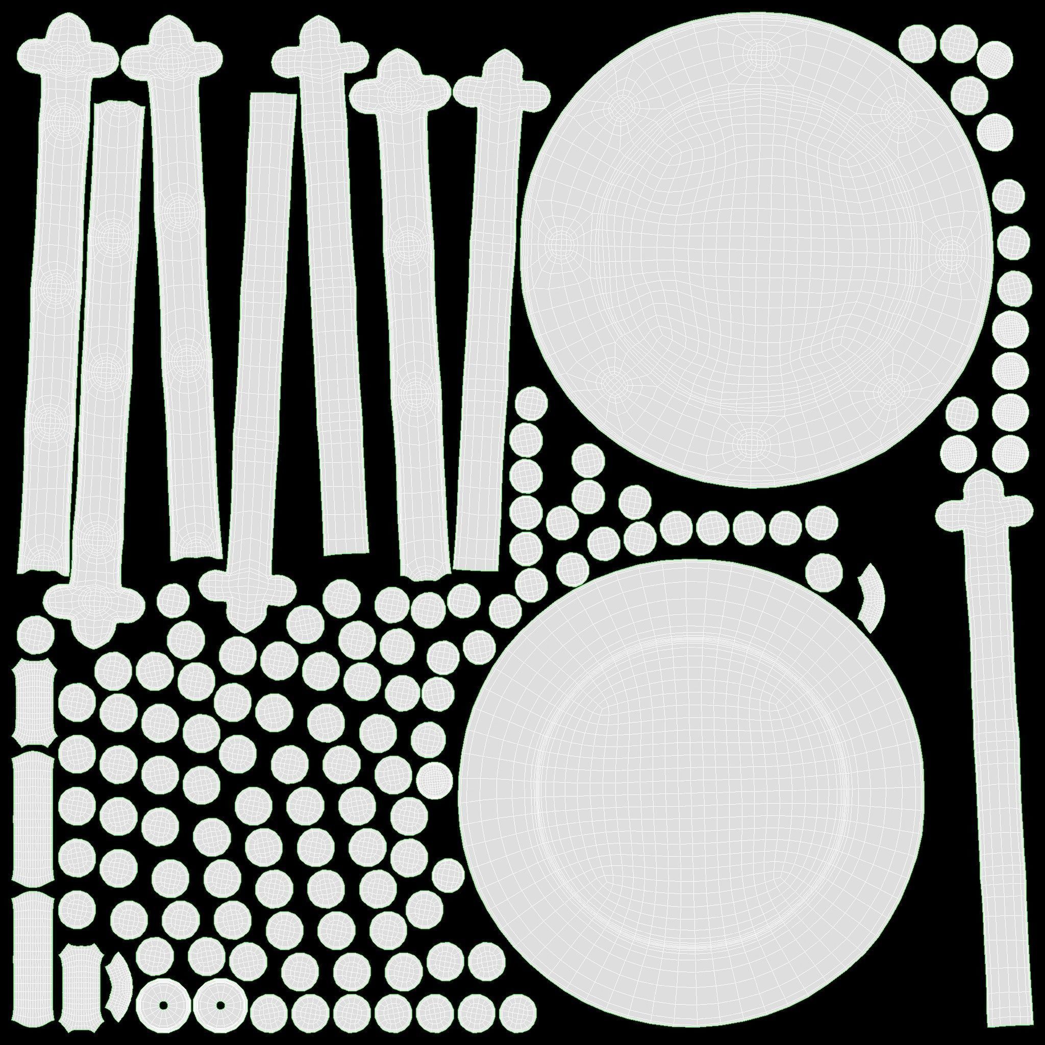 Viking Round Shield 1 3D model_10