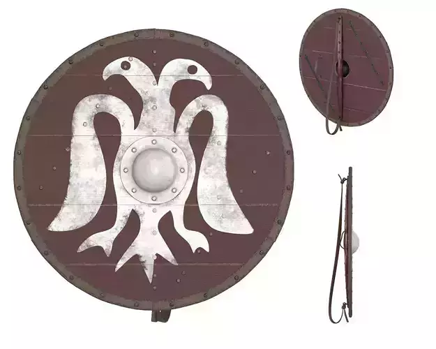 Viking Round Shield 1 3D model