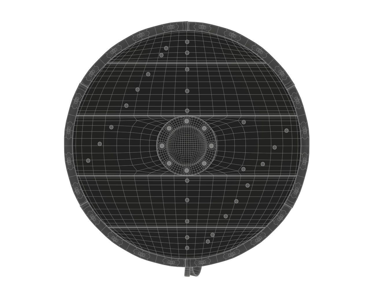 Viking Round Shield 1 3D model_6
