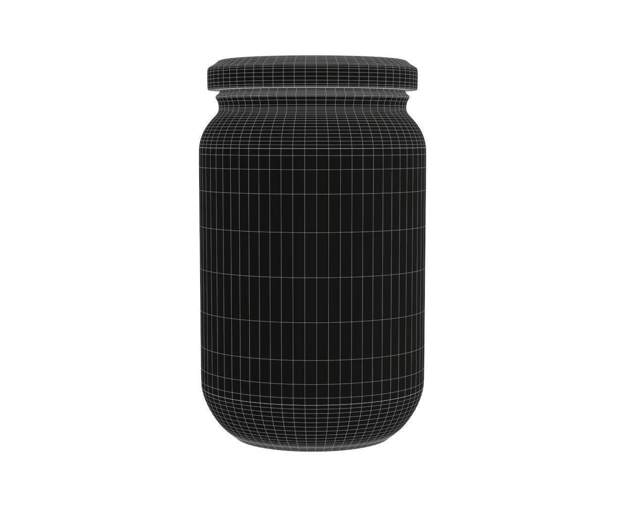 Tomato sauce jar 3D model_4