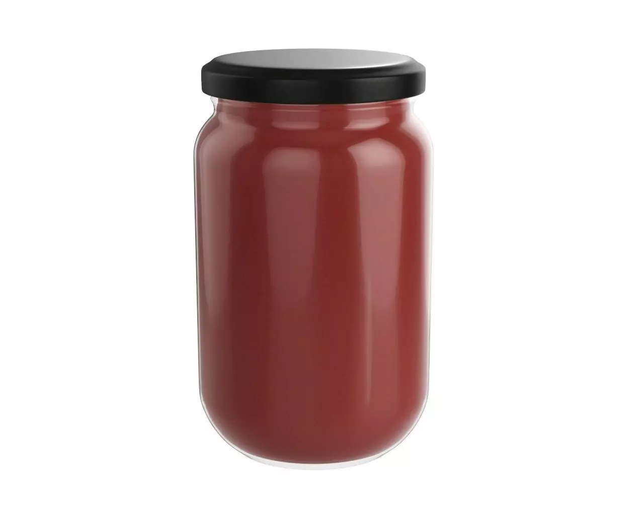 Tomato sauce jar 3D model_0