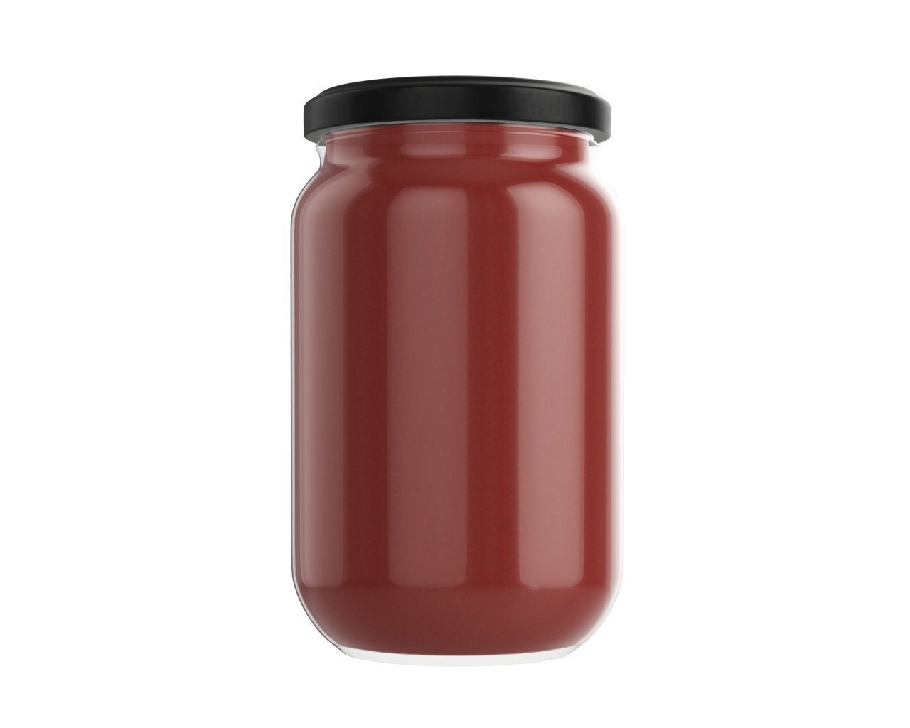 Tomato sauce jar 3D model_2
