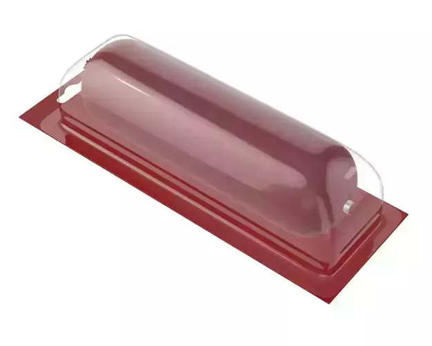 Sausage plastic transparent packaging