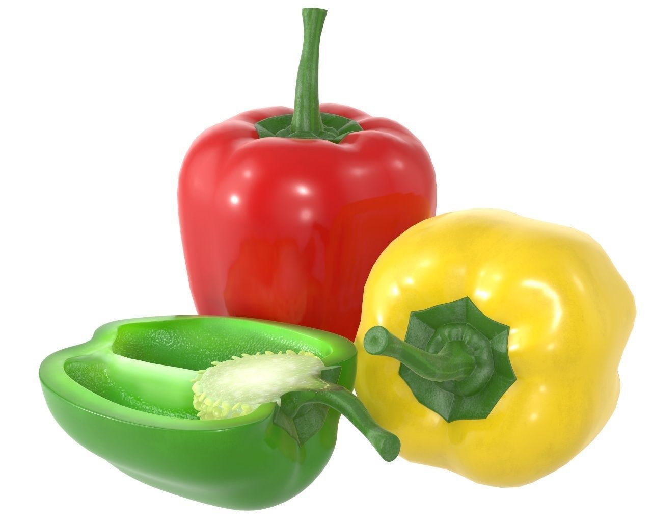 Pepper bell comp 01 3D model_2