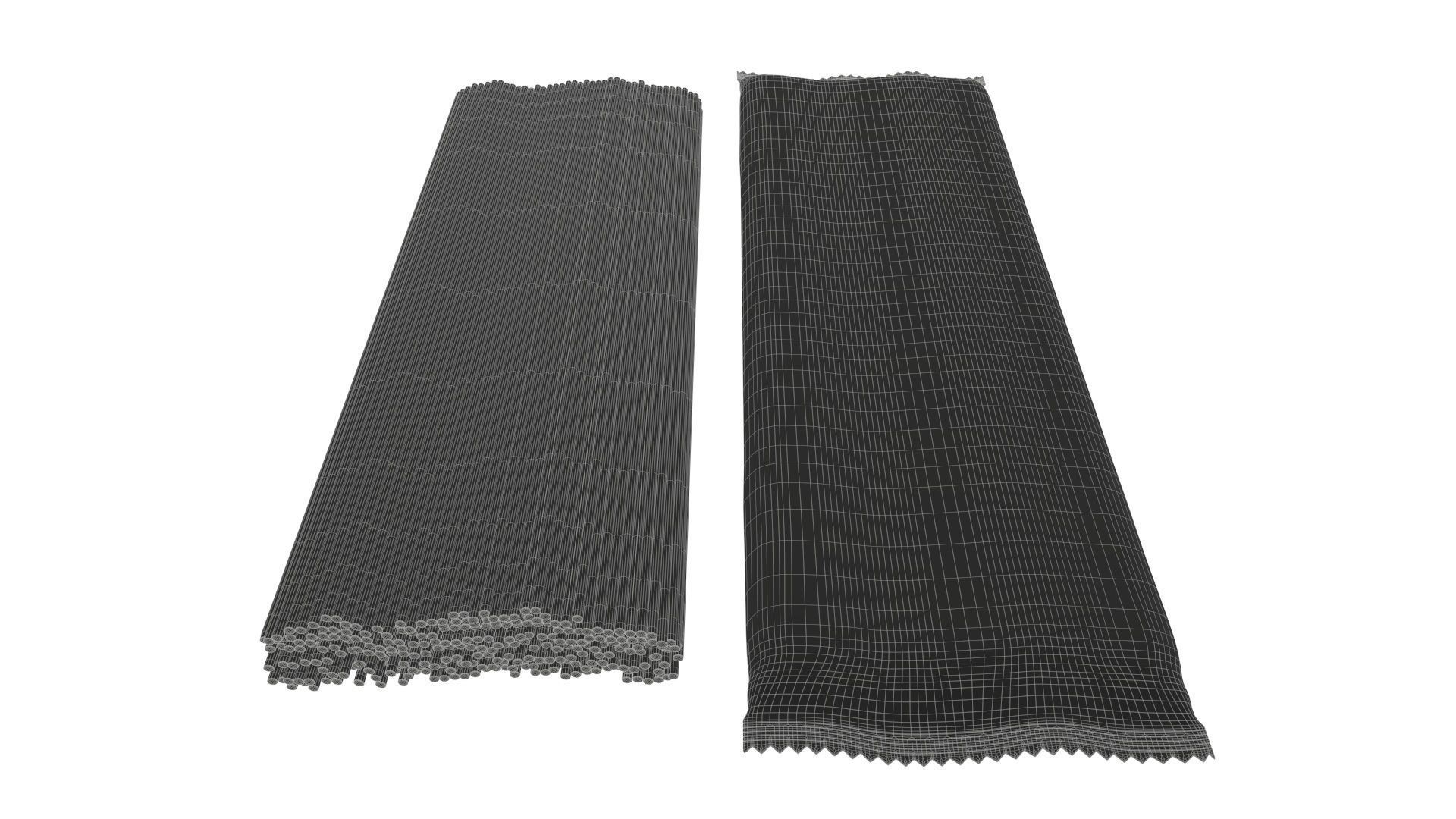 Pasta spaghetti package transparent 3D model_5