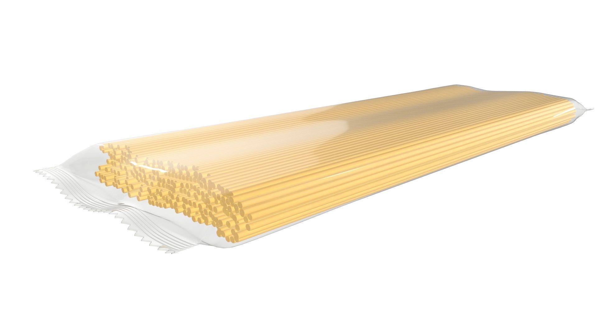 Pasta spaghetti package transparent 3D model_4