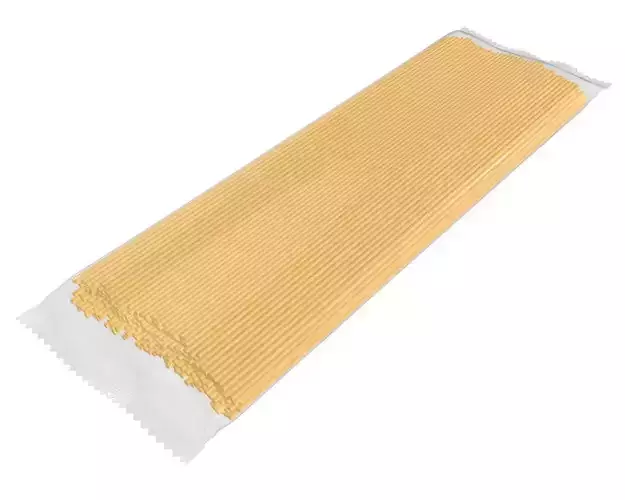 Pasta spaghetti package transparent 3D model