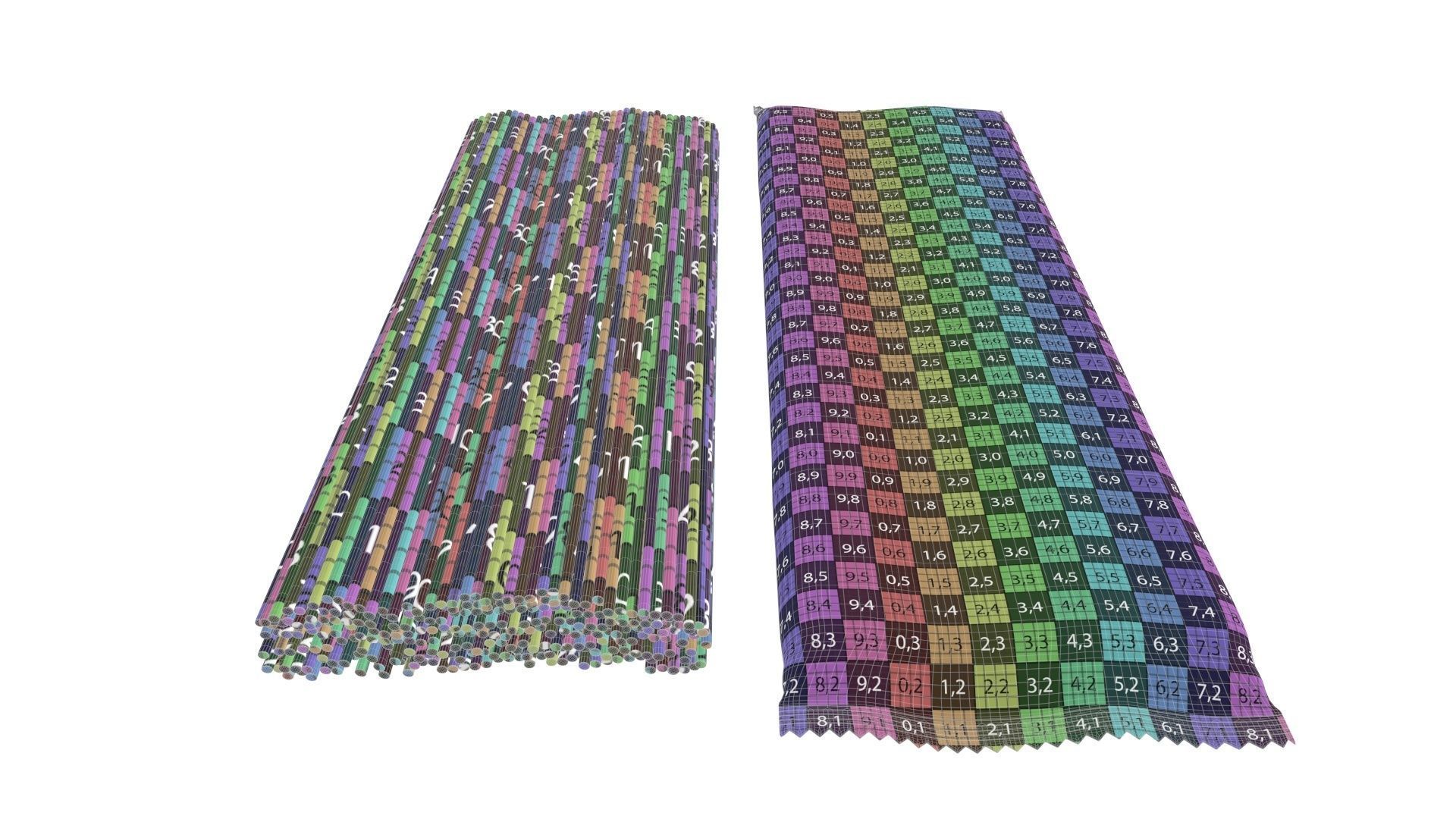 Pasta spaghetti package transparent 3D model_7