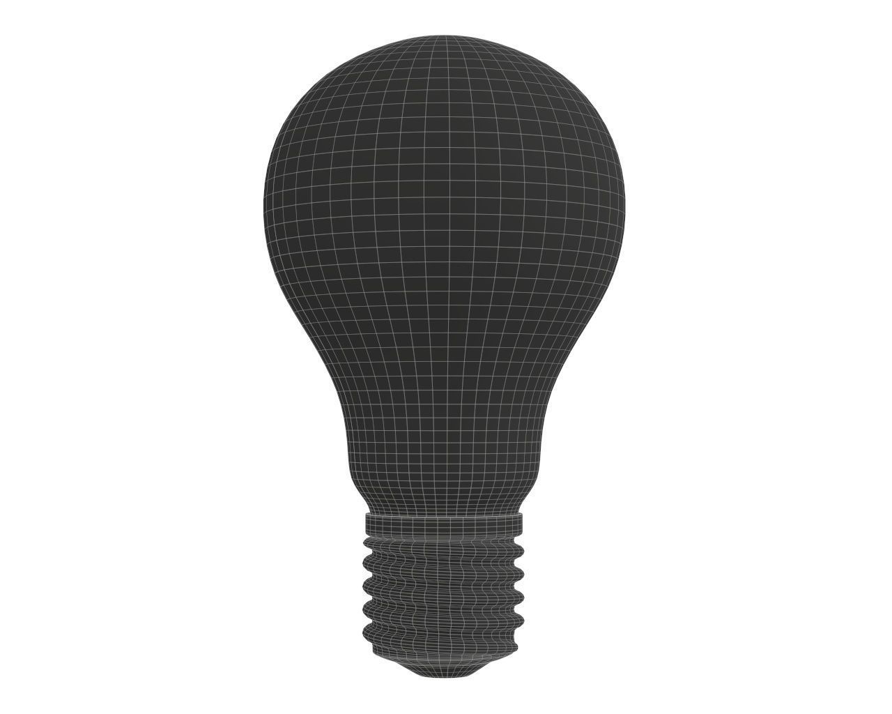 Incandescent light bulb 3D model_3