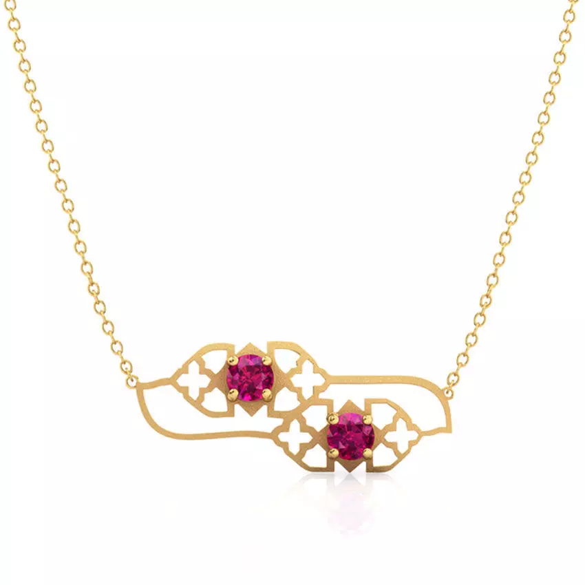 Asher Lawn Cutout Necklace 3D print model