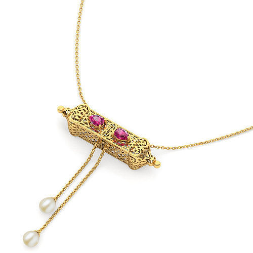 Asher Ornate Bar Necklace 3D print model