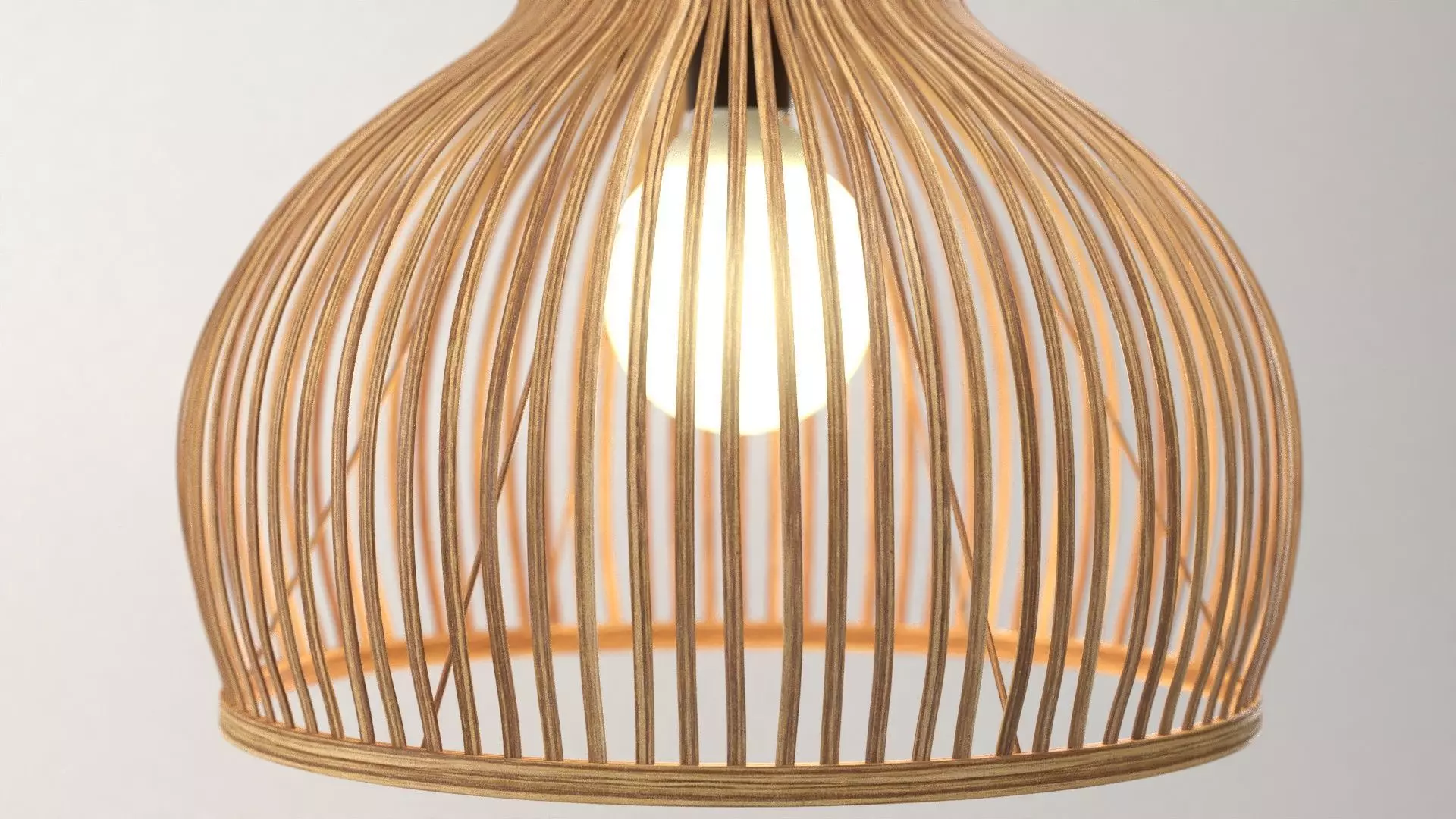 Bamboo lamp Odeon Light Alamo 3D model