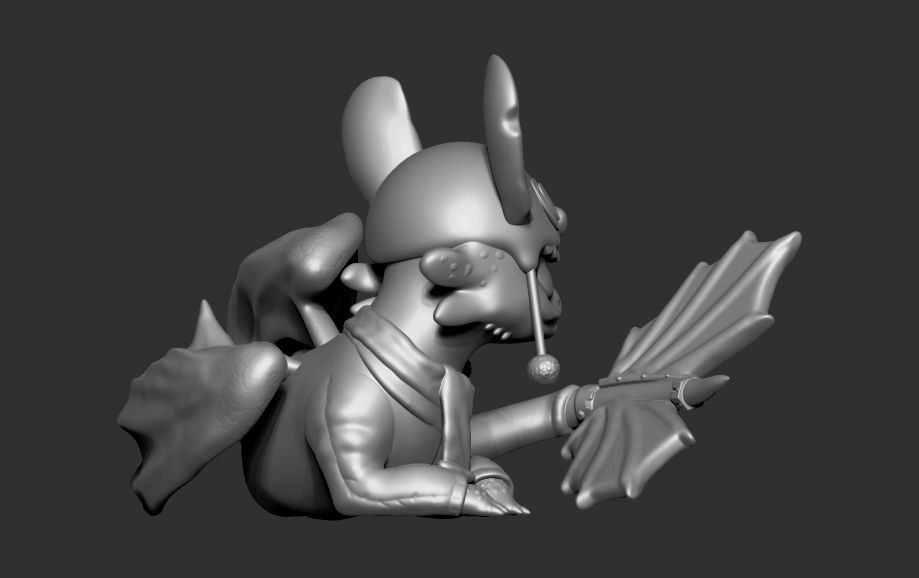 Toothless stitch 3D print model_7