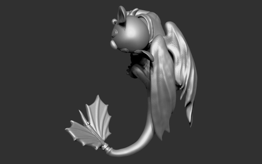 Toothless stitch 3D print model_10