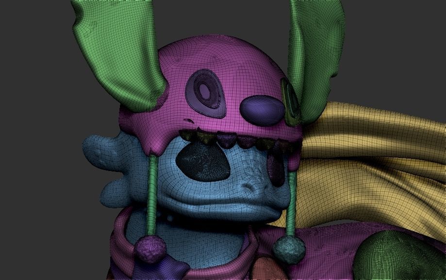 Toothless stitch 3D print model_12