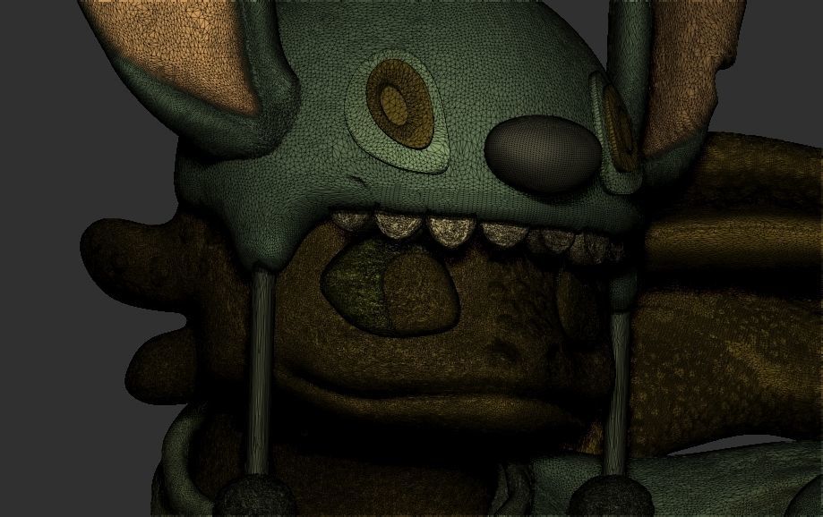 Toothless stitch 3D print model_14