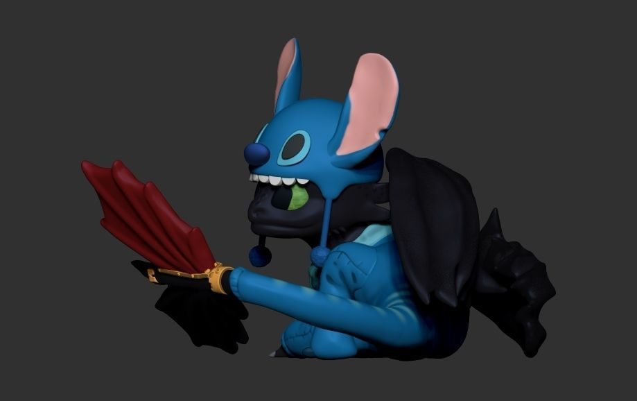 Toothless stitch 3D print model_3