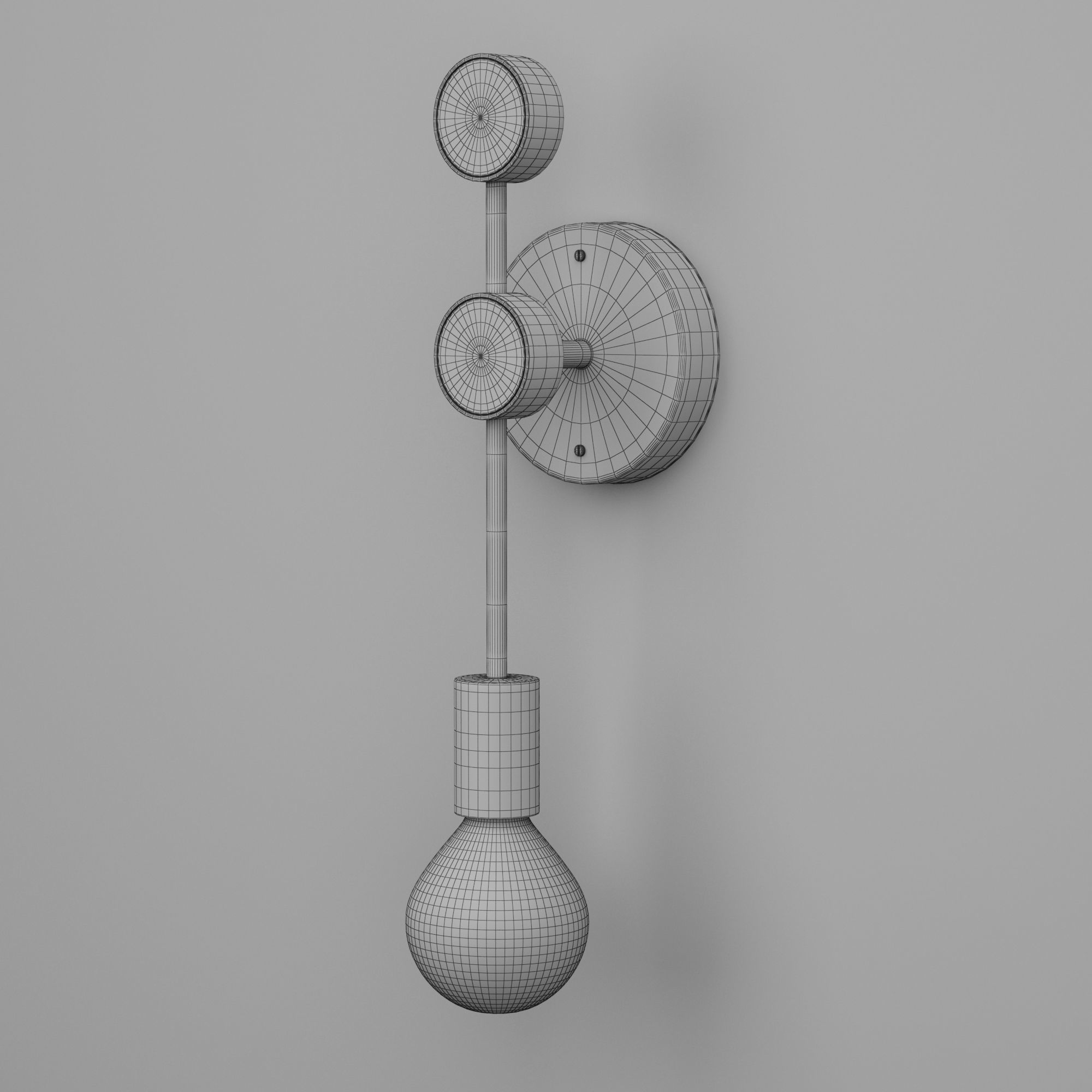 Simone Single Sconce 3D model_5