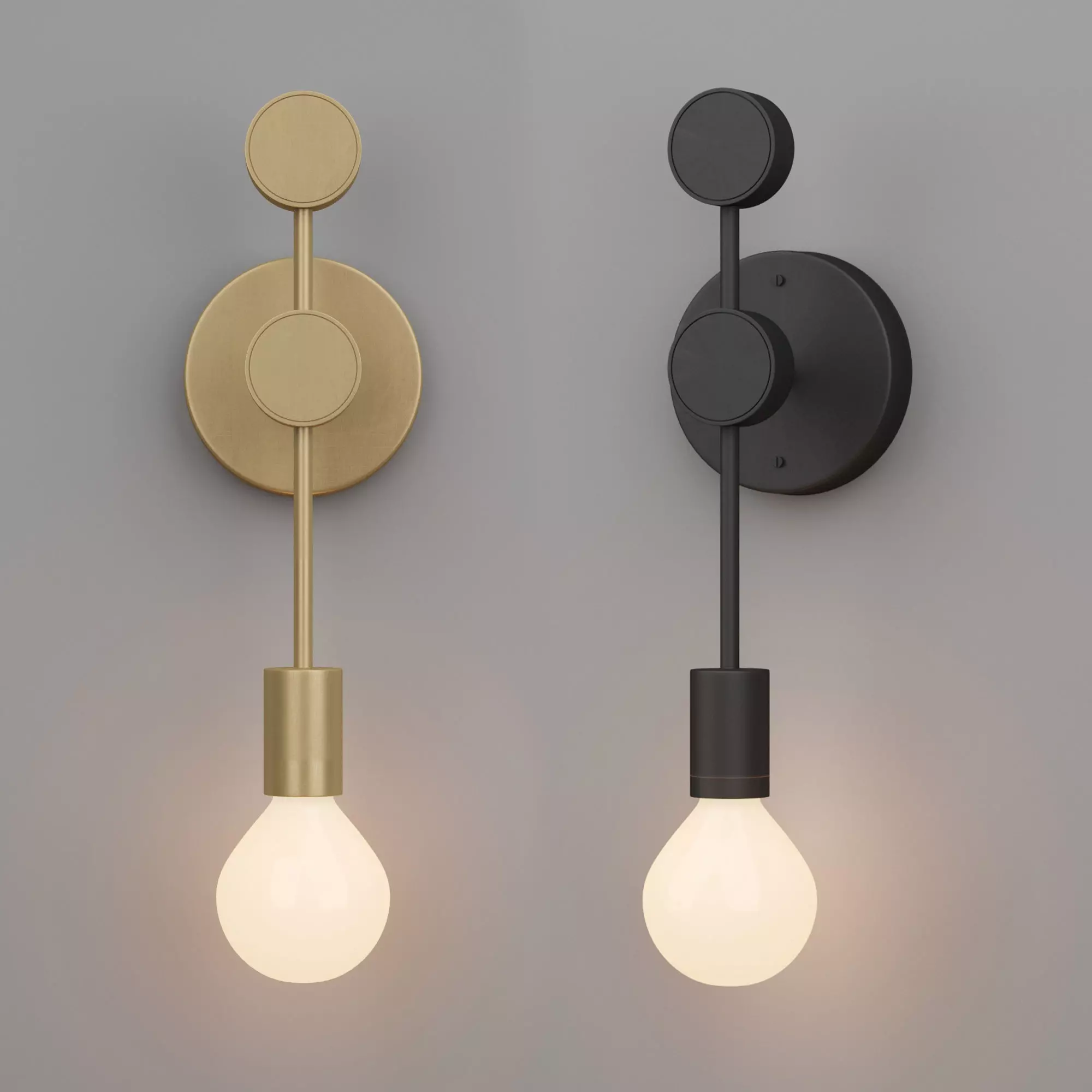 Simone Single Sconce 3D model_0