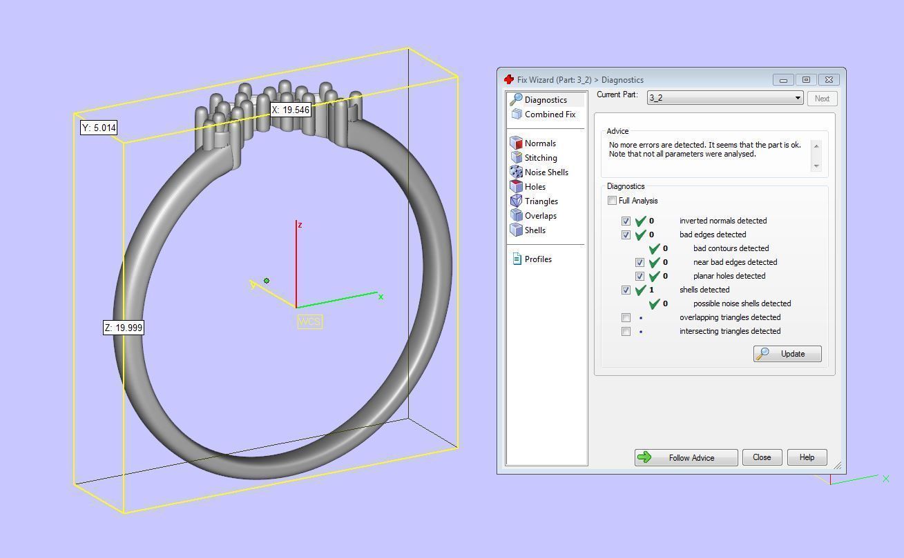 Florette Diamond Ring 03 3D print model_3
