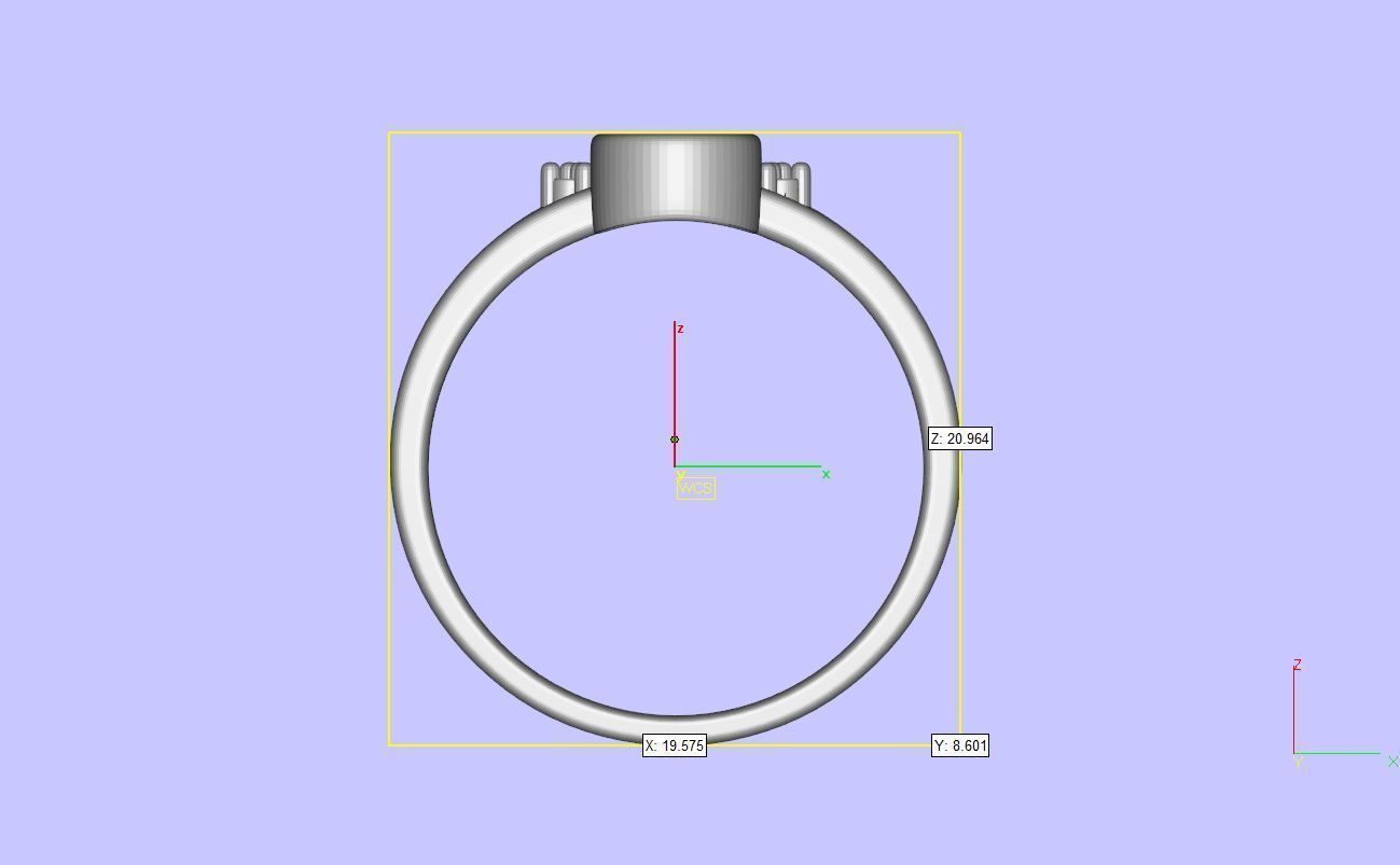 Florette Diamond Ring 03 3D print model_11