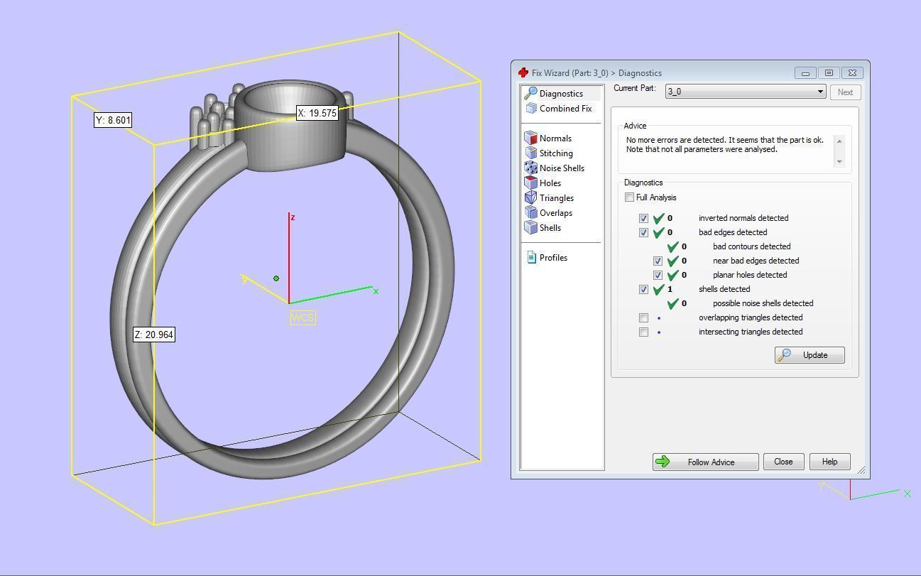 Florette Diamond Ring 03 3D print model_4