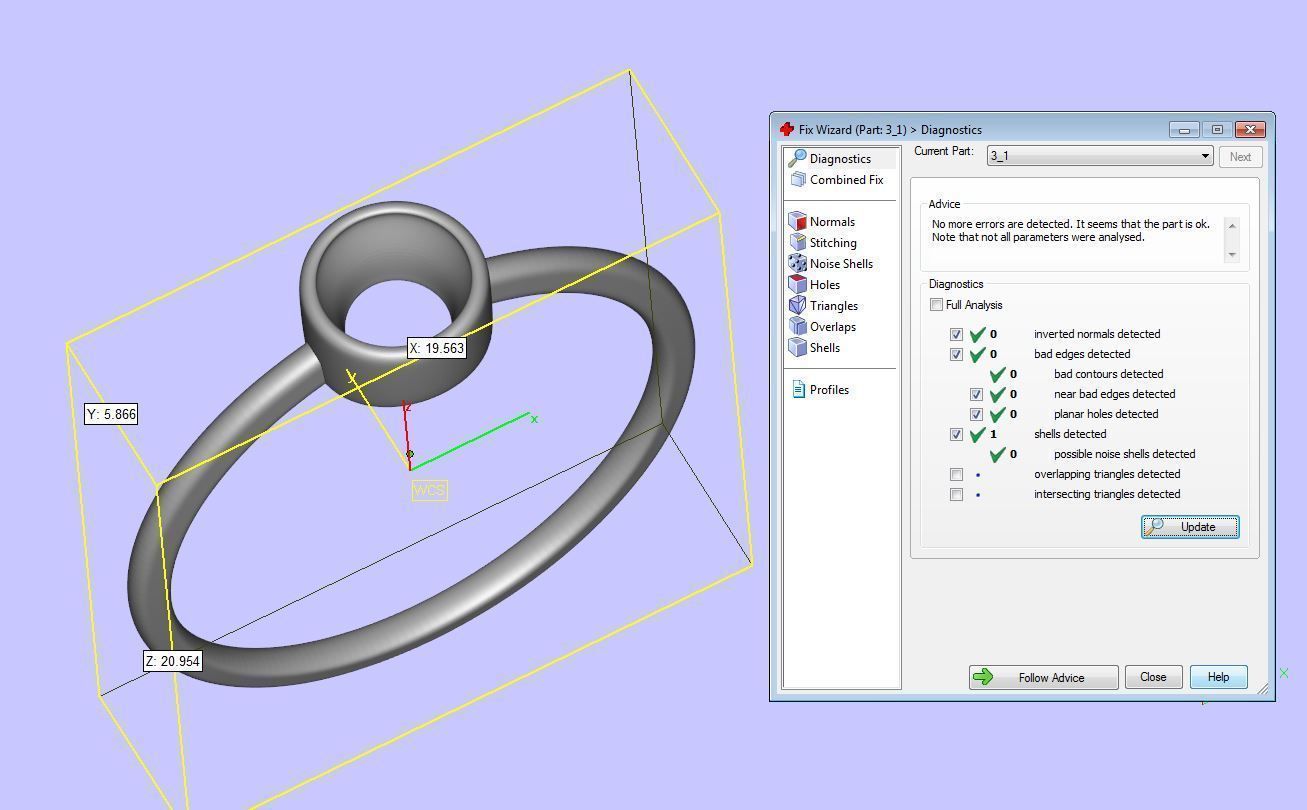 Florette Diamond Ring 03 3D print model_2