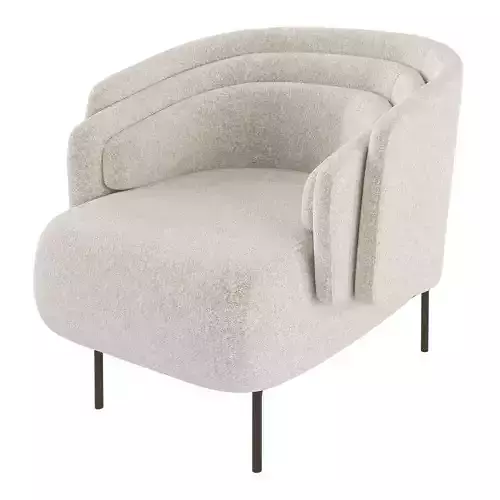 HUG armchair Low-poly 3D model