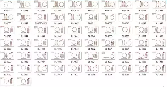 61 Women bracelets jewelcad jcd  render detail 3D print model