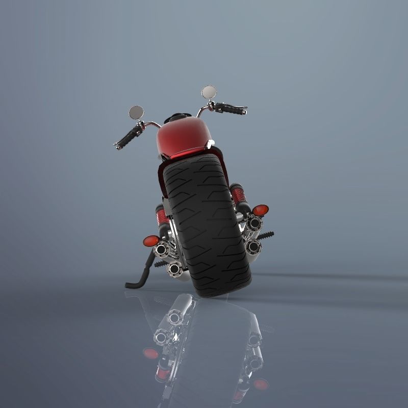 Motorcycle harley-davidson harley-davidson harley-davidson ha... 3D model_9