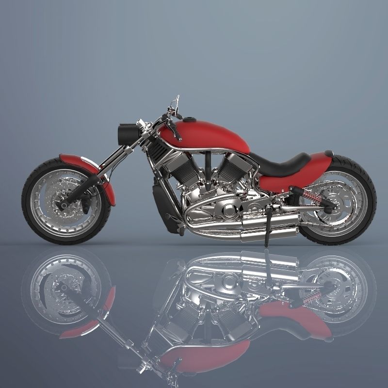 Motorcycle harley-davidson harley-davidson harley-davidson ha... 3D model_5