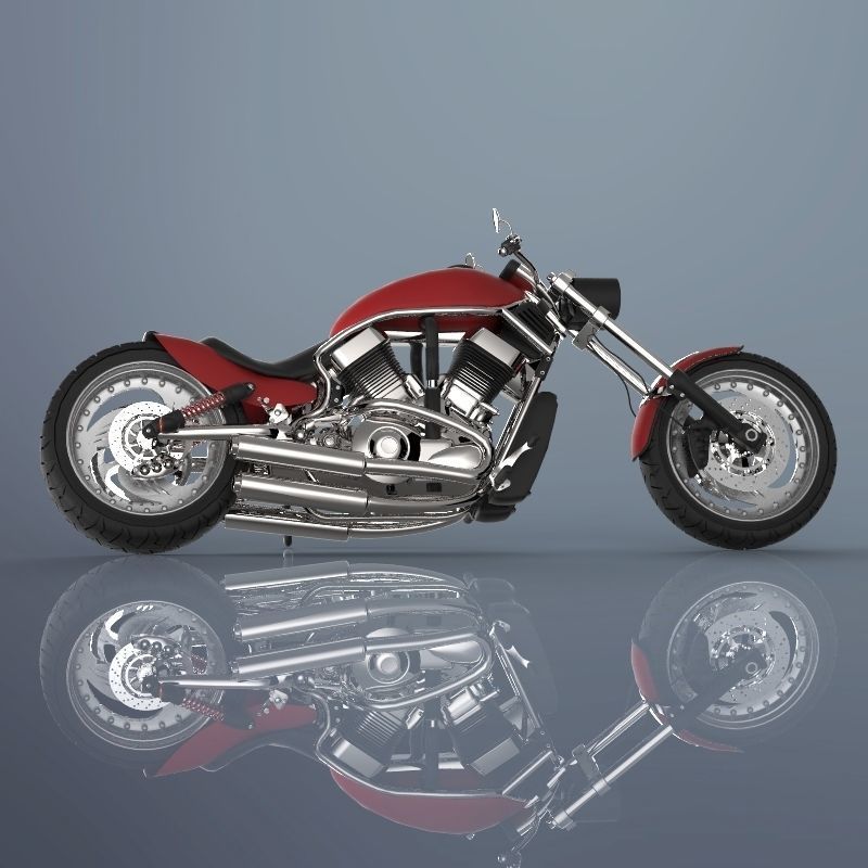 Motorcycle harley-davidson harley-davidson harley-davidson ha... 3D model_4