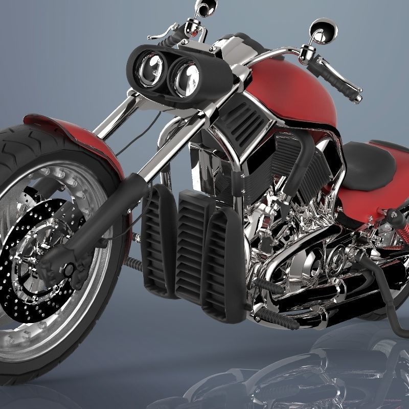Motorcycle harley-davidson harley-davidson harley-davidson ha... 3D model_6