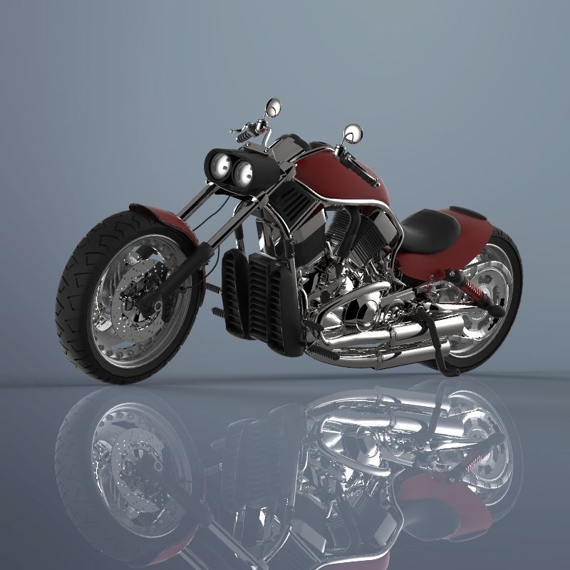 Motorcycle harley-davidson harley-davidson harley-davidson ha... 3D model_3