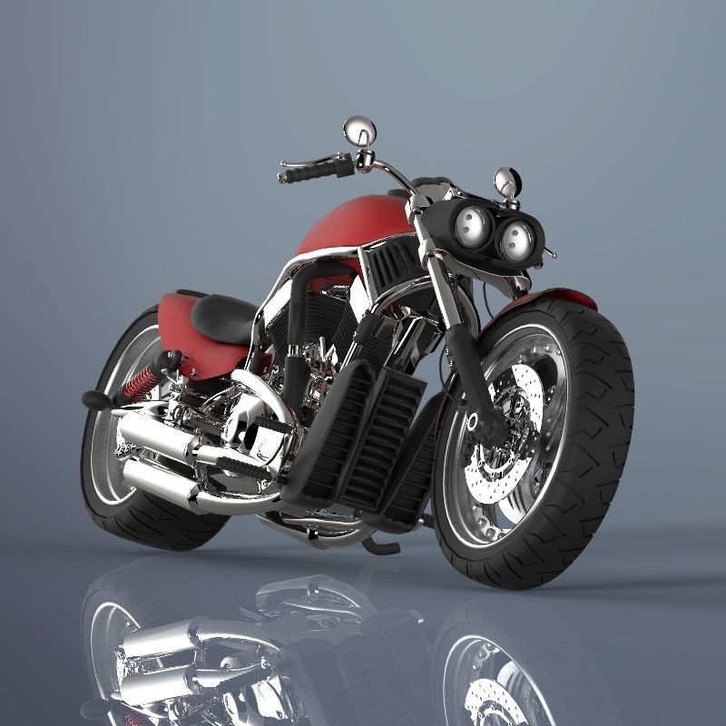 Motorcycle harley-davidson harley-davidson harley-davidson ha... 3D model_2