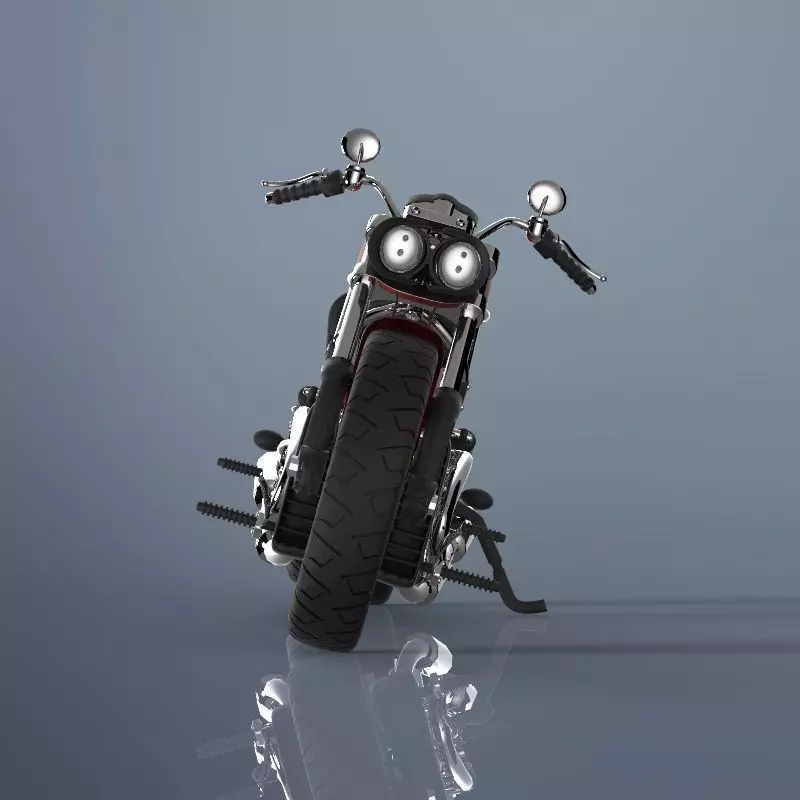 Motorcycle harley-davidson harley-davidson harley-davidson ha... 3D model_0