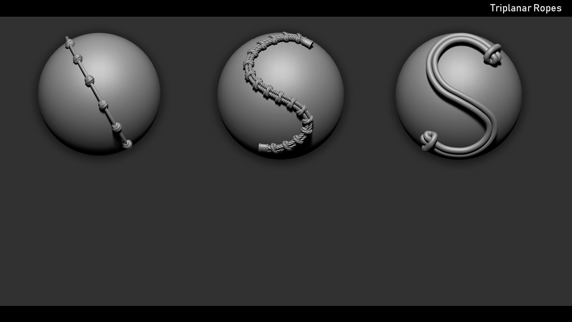 Zbrush - Ropes IMM Brush and Meshes 3D model_2