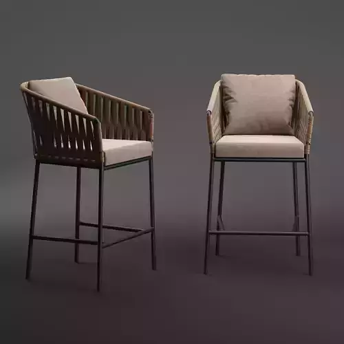 Kettal Bitta Barstool 3D model
